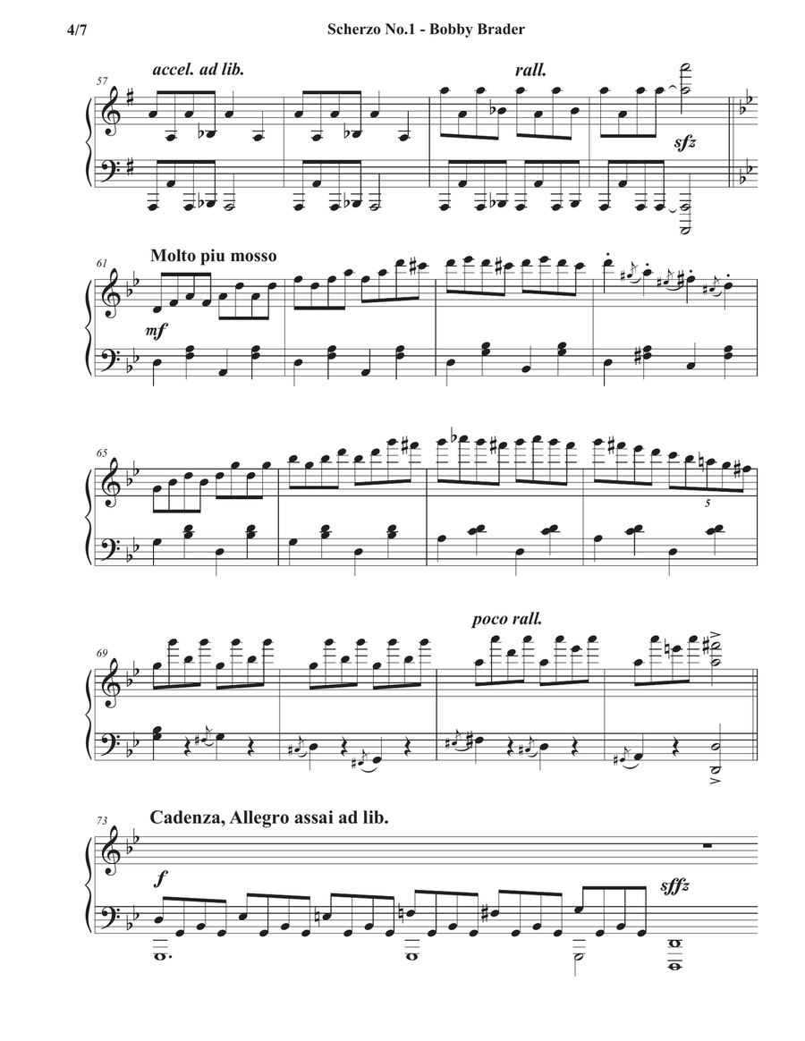 Scherzo No.1 Scherzo No.1 Piano Solo scores gallery preview page 4