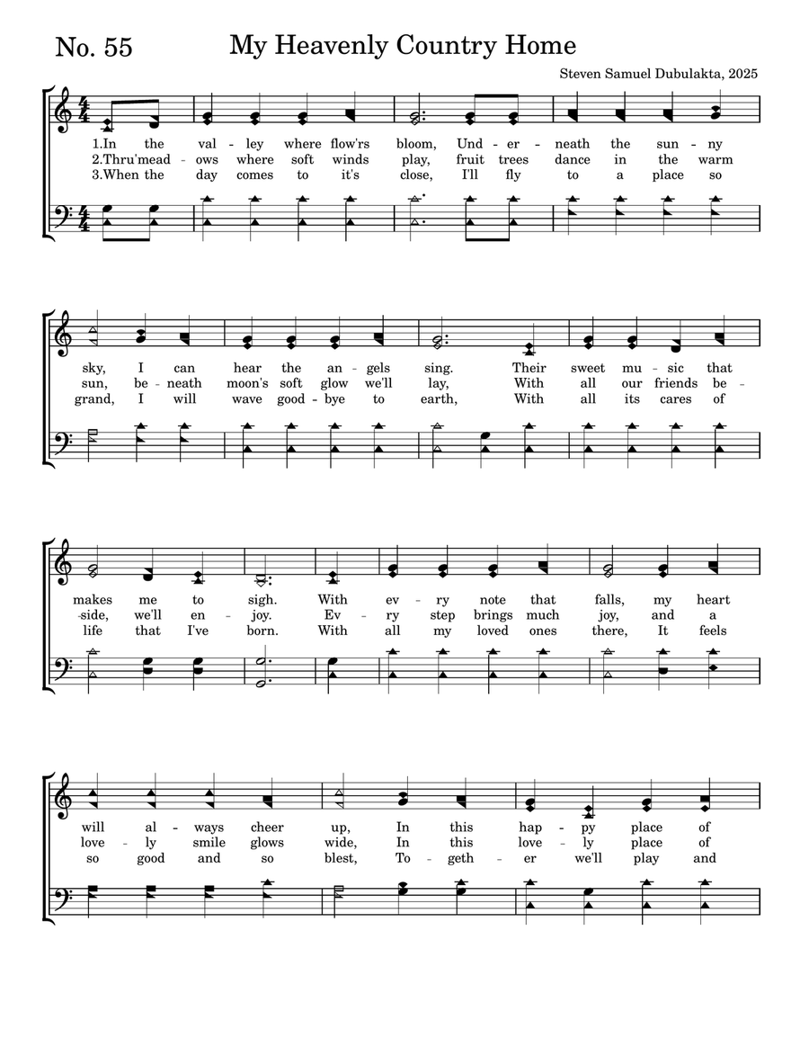 My heavenly Country Home My heavenly Country Home 4-Part scores gallery preview page 1