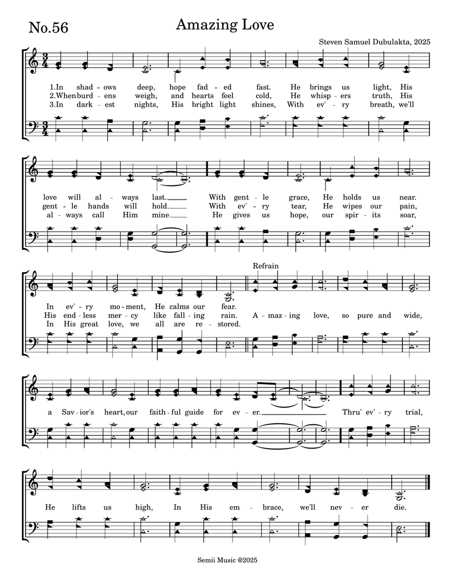 Amazing Love Amazing Love 4-Part scores gallery preview page 1