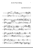 Air on the G String. For Tenor and Baritone Sax.