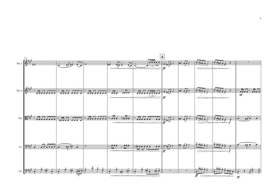 Moroccan National Anthem for String Orchestra String Orchestra scores gallery preview page 3