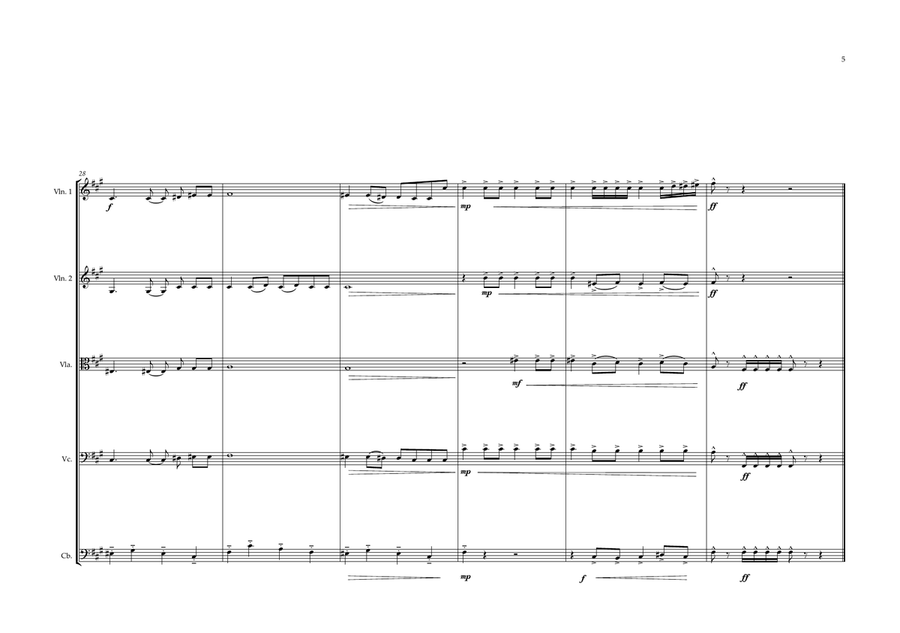 Moroccan National Anthem for String Orchestra String Orchestra scores gallery preview page 5