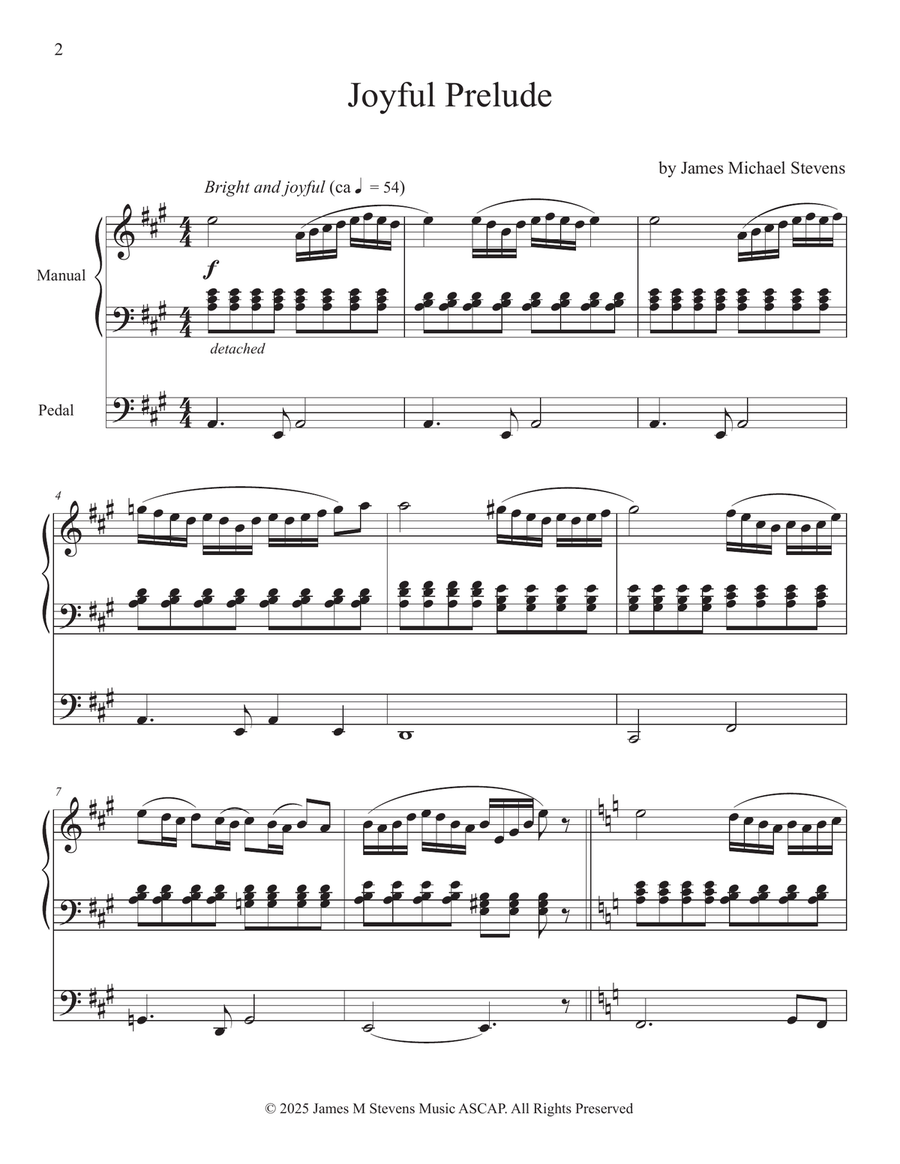 Joyful Prelude - Organ Solo Organ Solo scores gallery preview page 2