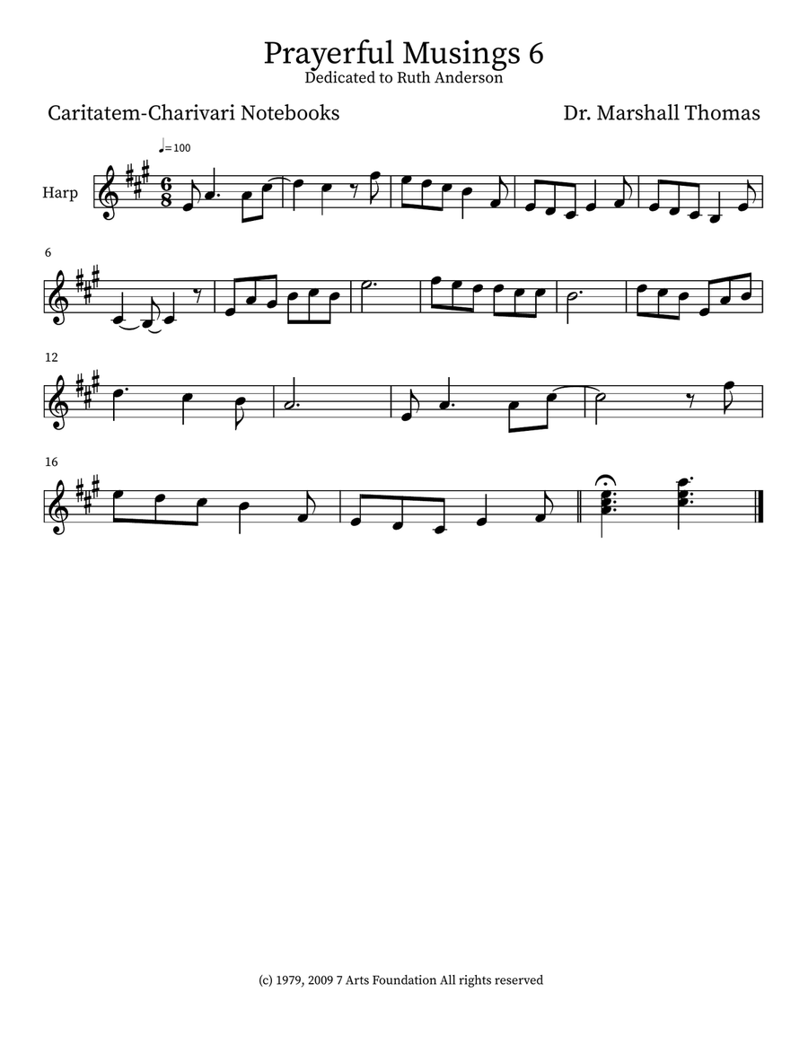 Prayerful Musings 6 Small Ensemble scores gallery preview page 3