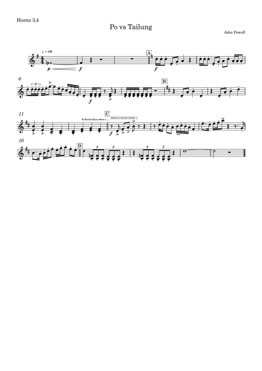 Po VS Tai lung (Kungfu Panda) Full Orchestra scores gallery preview page 4