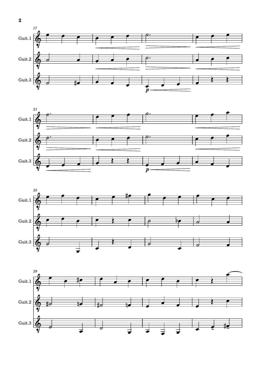 Estudio 1 Estudio 1 Guitar Ensemble scores gallery preview page 2