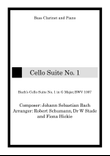 Bach's Cello Suite, No. 1