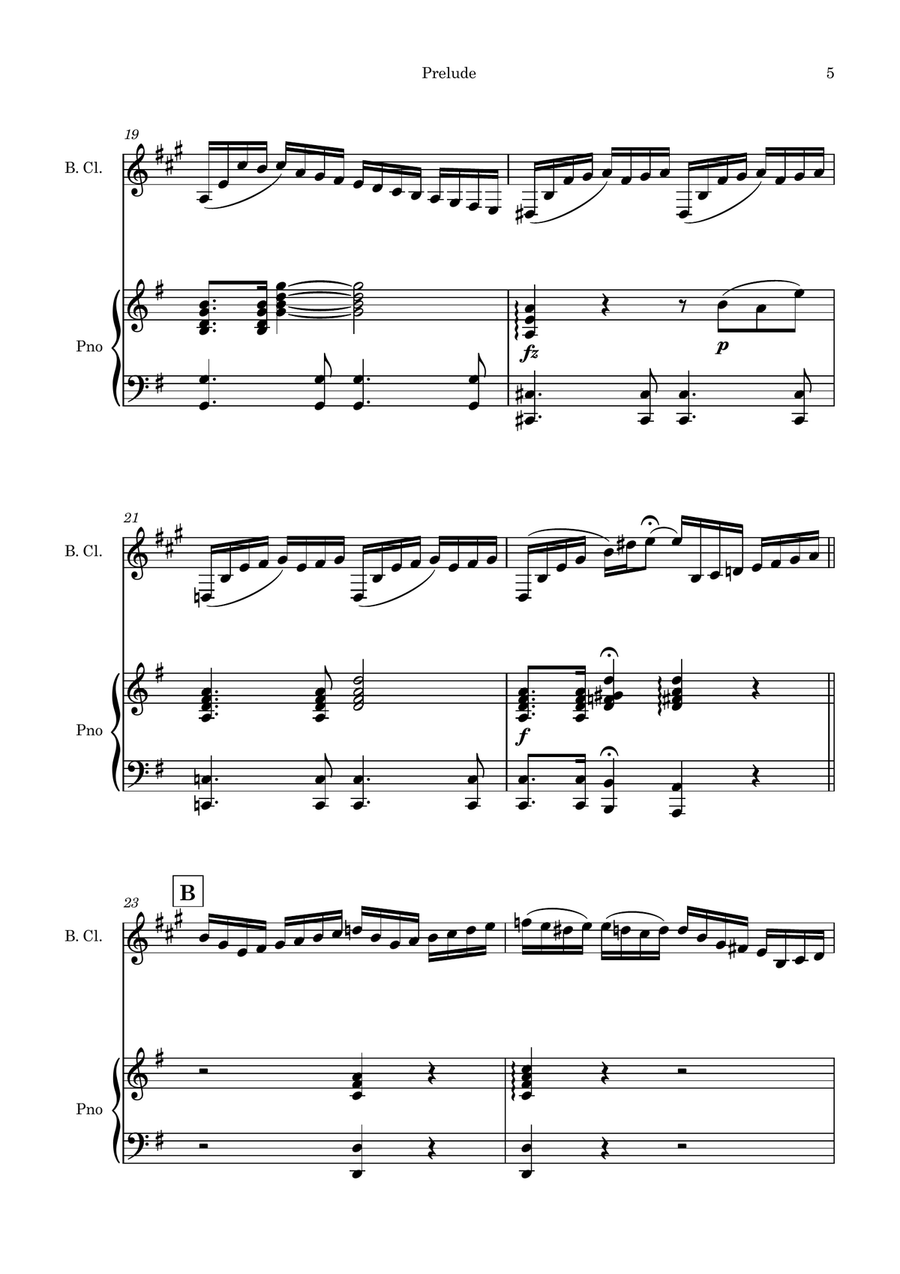 Bach's Cello Suite, No. 1 Bass Clarinet scores gallery preview page 5