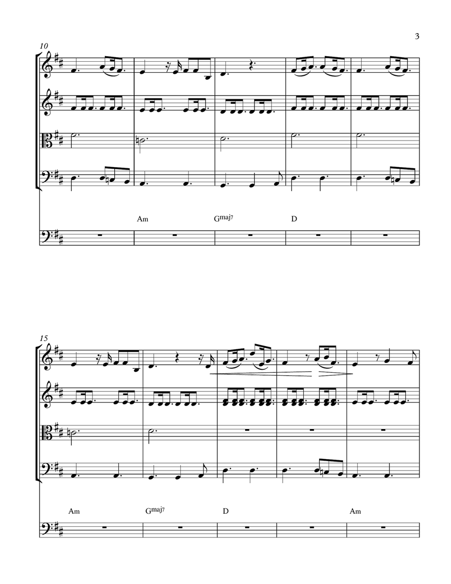 The Only Exception The Only Exception String Quintet scores gallery preview page 4