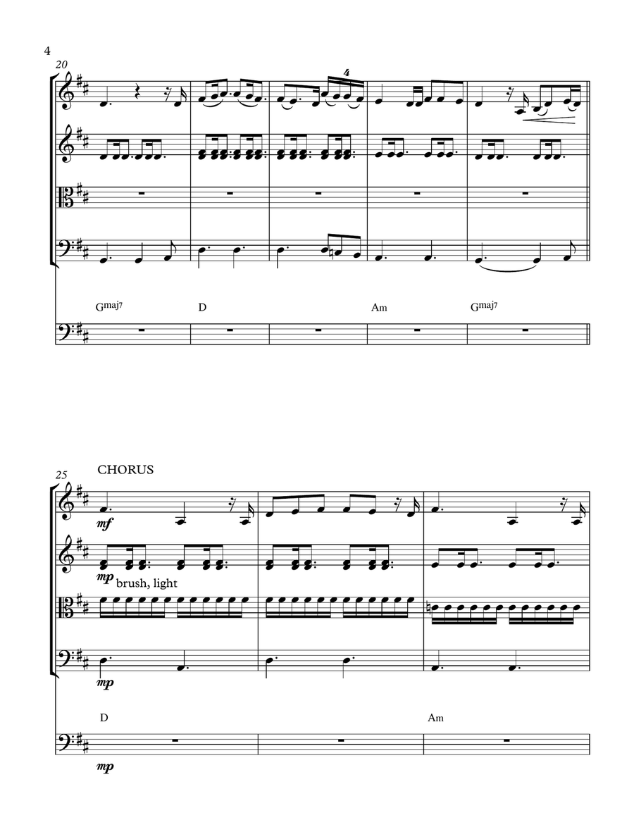 The Only Exception The Only Exception String Quintet scores gallery preview page 5