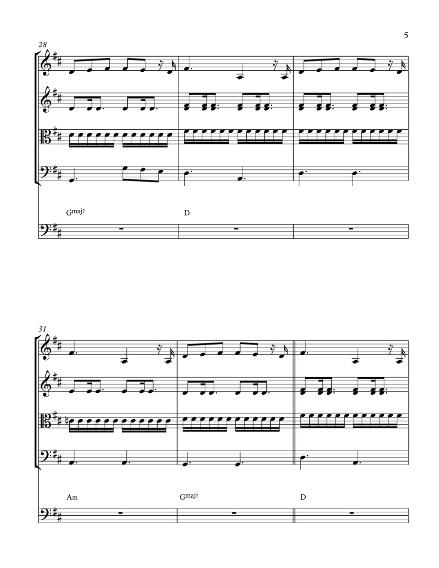The Only Exception The Only Exception String Quintet scores gallery preview page 6