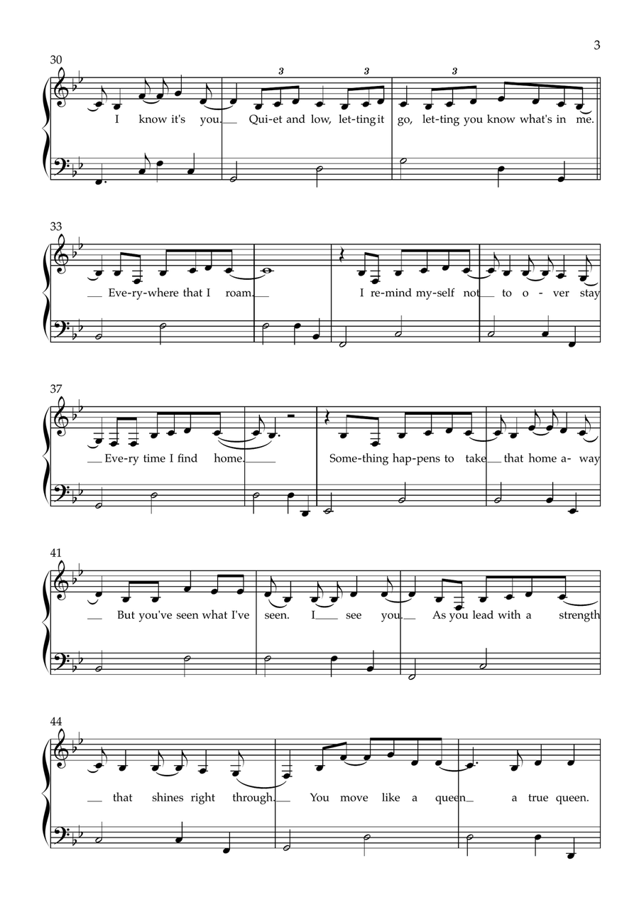 Tell Me It's You Tell Me It's You Easy Piano scores gallery preview page 3