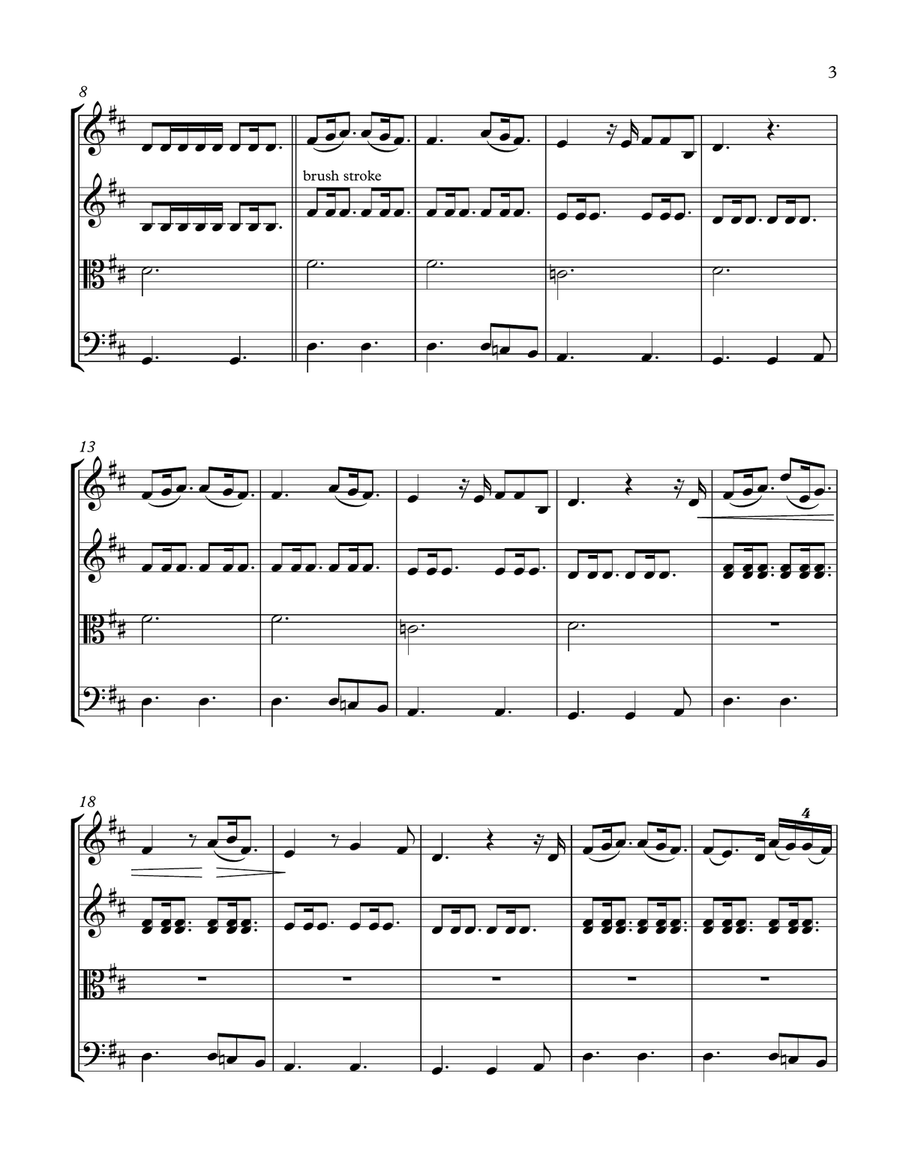 The Only Exception The Only Exception String Trio scores gallery preview page 4