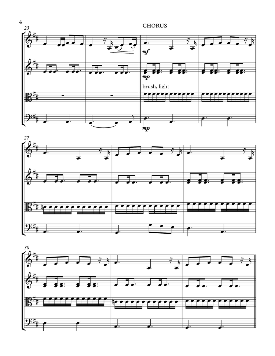 The Only Exception The Only Exception String Trio scores gallery preview page 5