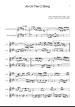 Air on the G String. For Soprano and Tenor Sax.