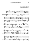 Air on the G String. For Oboe and Alto Sax.