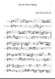Air on the G String. For Clarinet and Alto Sax.