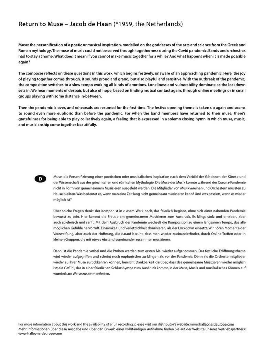 Return to Muse Return to Muse Concert Band scores gallery preview page 4
