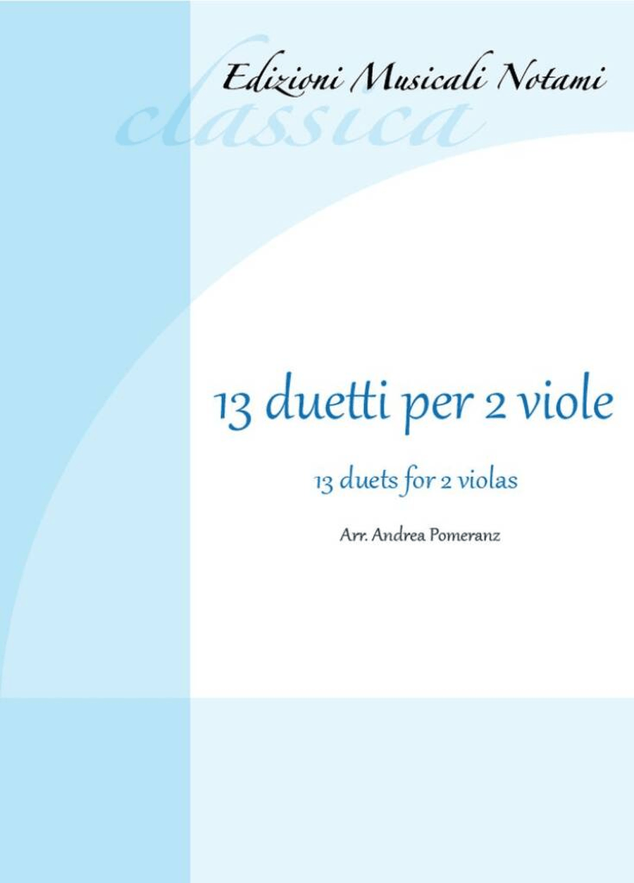13 Duetti Per 2 Viole 13 Duetti Per 2 Viole String Duet scores gallery preview page 1