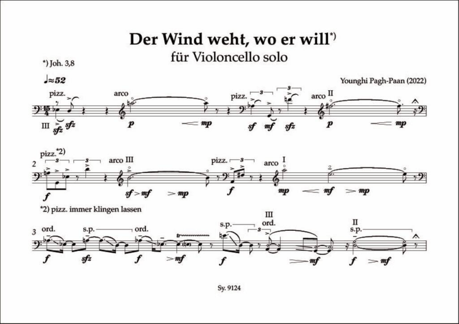 Der Wind weht, wo er will Cello Solo scores gallery preview page 2