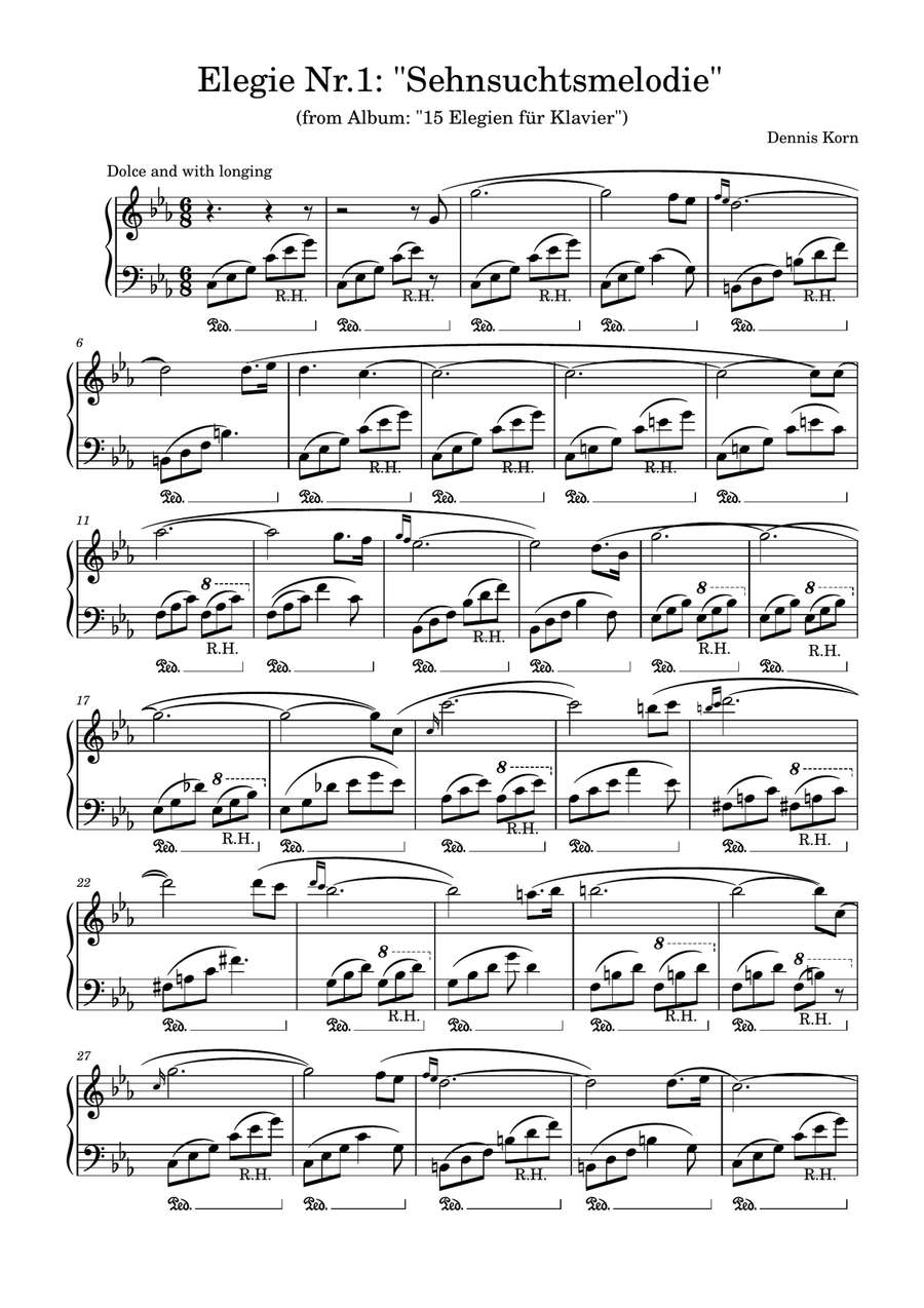 Elegien 1-5 Elegien 1-5 Piano Solo scores gallery preview page 2