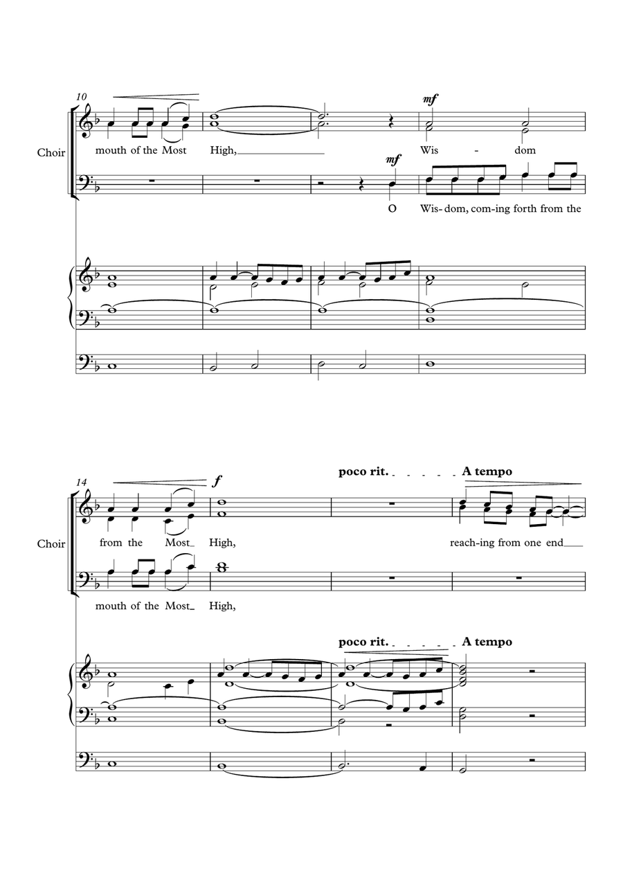 Advent Antiphons for SATB choir and organ, by Simon Peberdy 4-Part scores gallery preview page 3