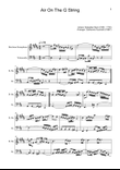 Air on the G String. For Baritone Sax and Violoncello.