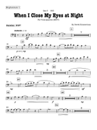 When I Close My Eyes at Night (Tuba Quartet - EETT) Brass Quartet scores gallery preview page 6