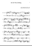 Air on the G String. For Alto Sax and Violoncello.
