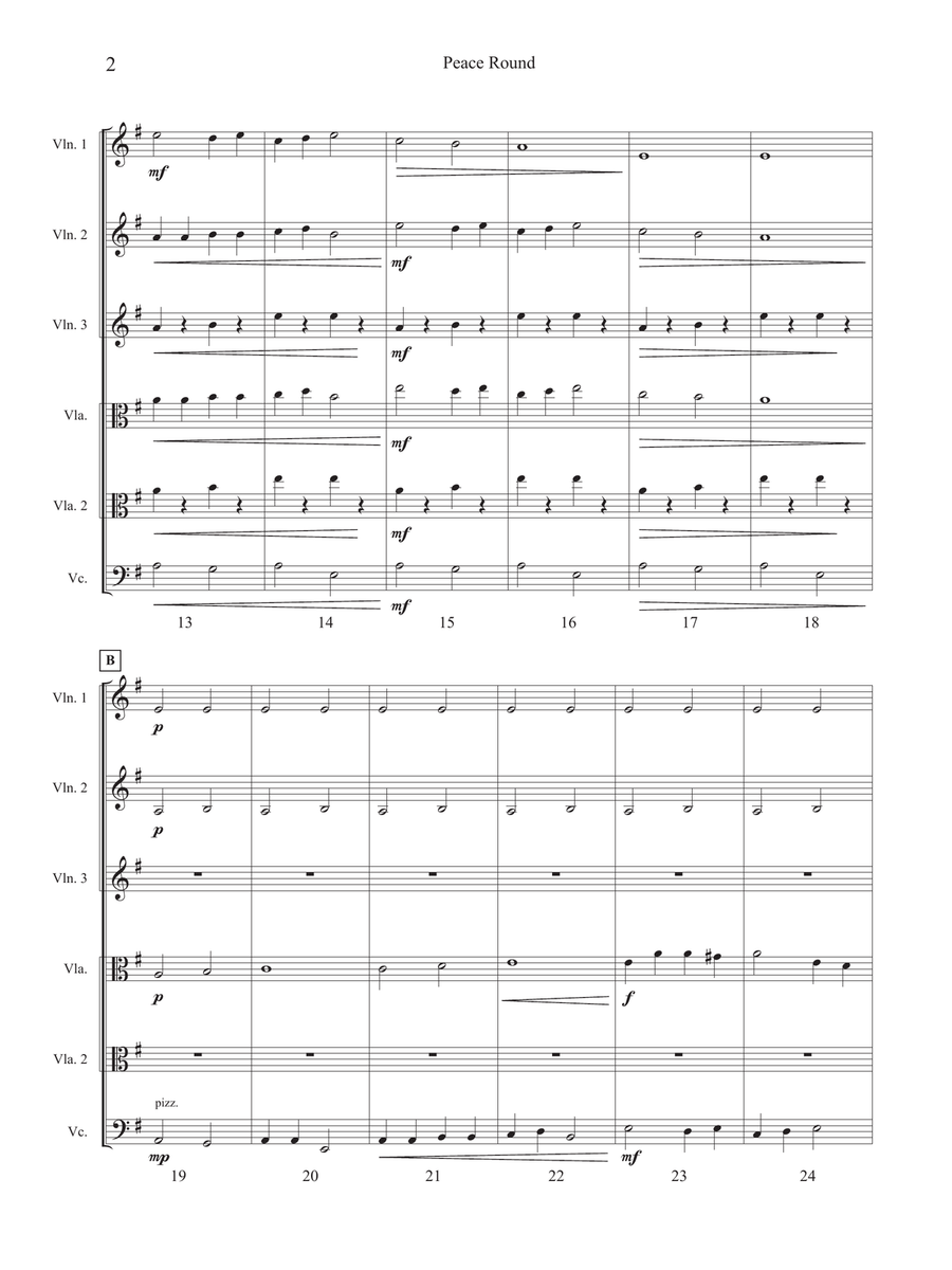 Peace Round Peace Round String Orchestra scores gallery preview page 4