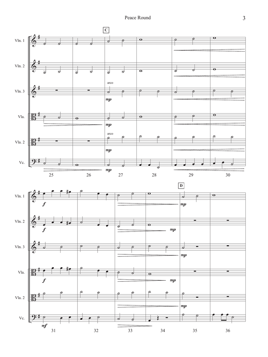 Peace Round Peace Round String Orchestra scores gallery preview page 5