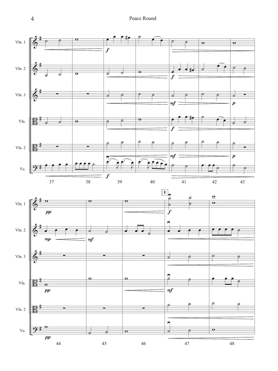 Peace Round Peace Round String Orchestra scores gallery preview page 6