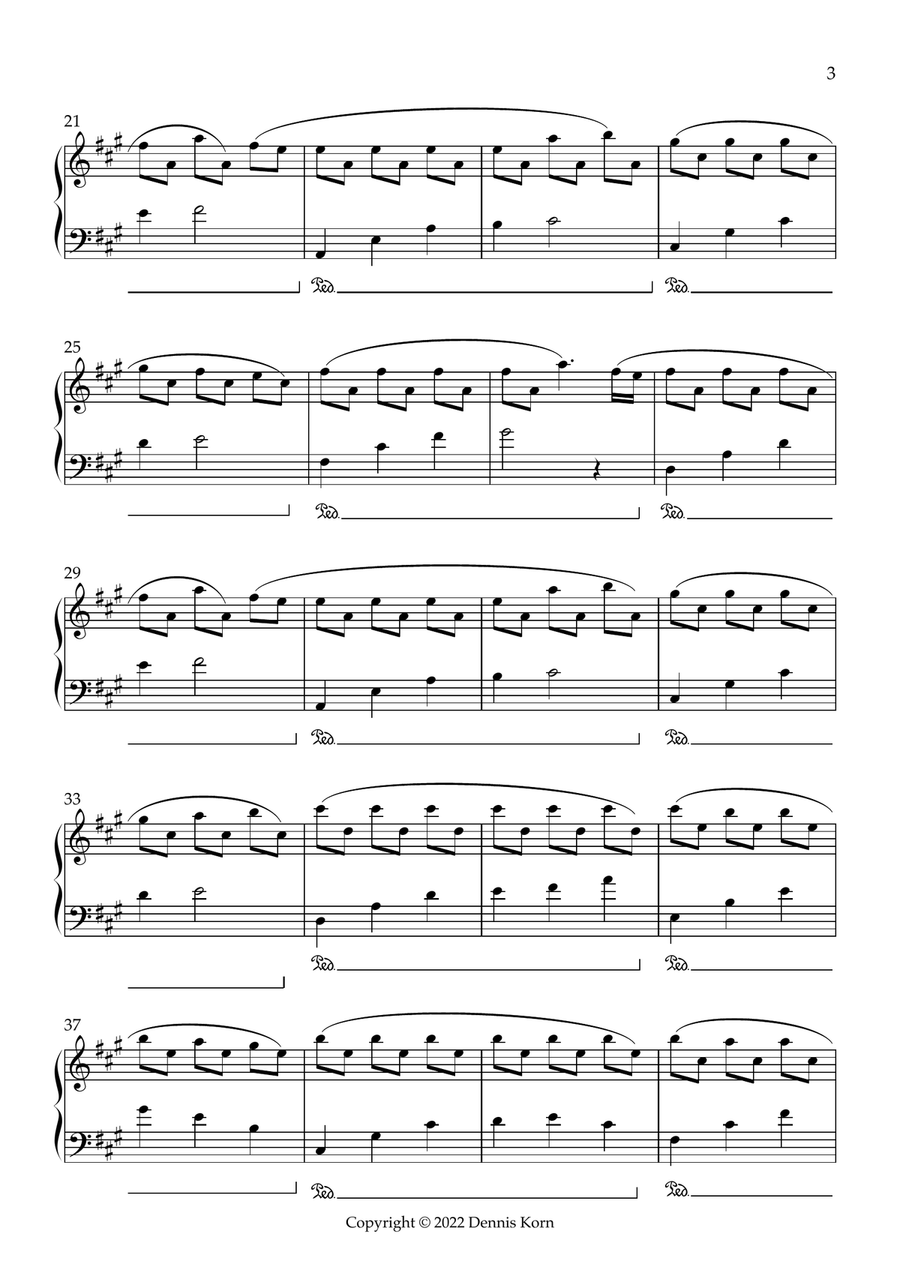 Snow in April Snow in April Piano Solo scores gallery preview page 3