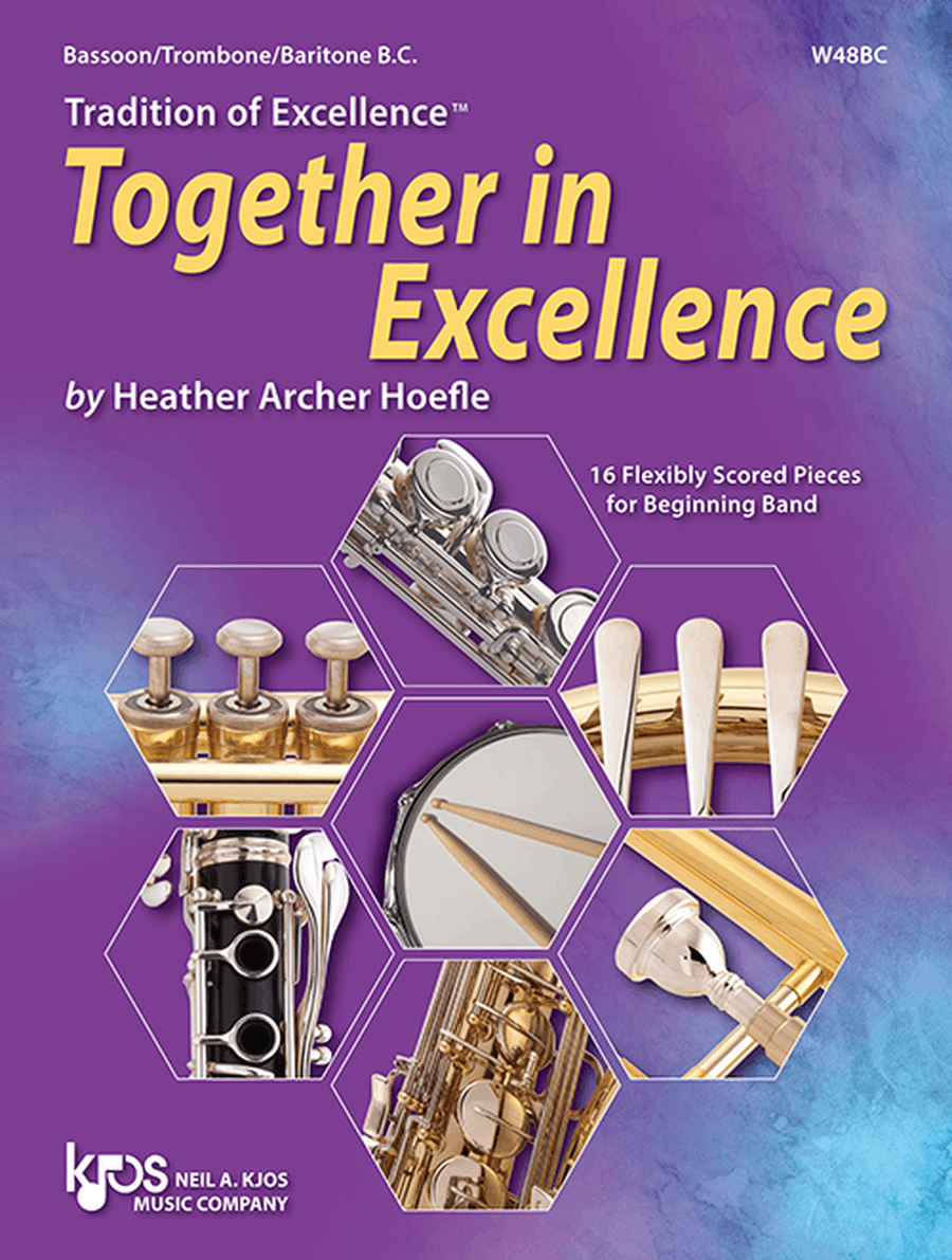 Tradition of Excellence: Together In Excellence - Bassoon/Trombone/Baritone B.C. Bassoon scores gallery preview page 1