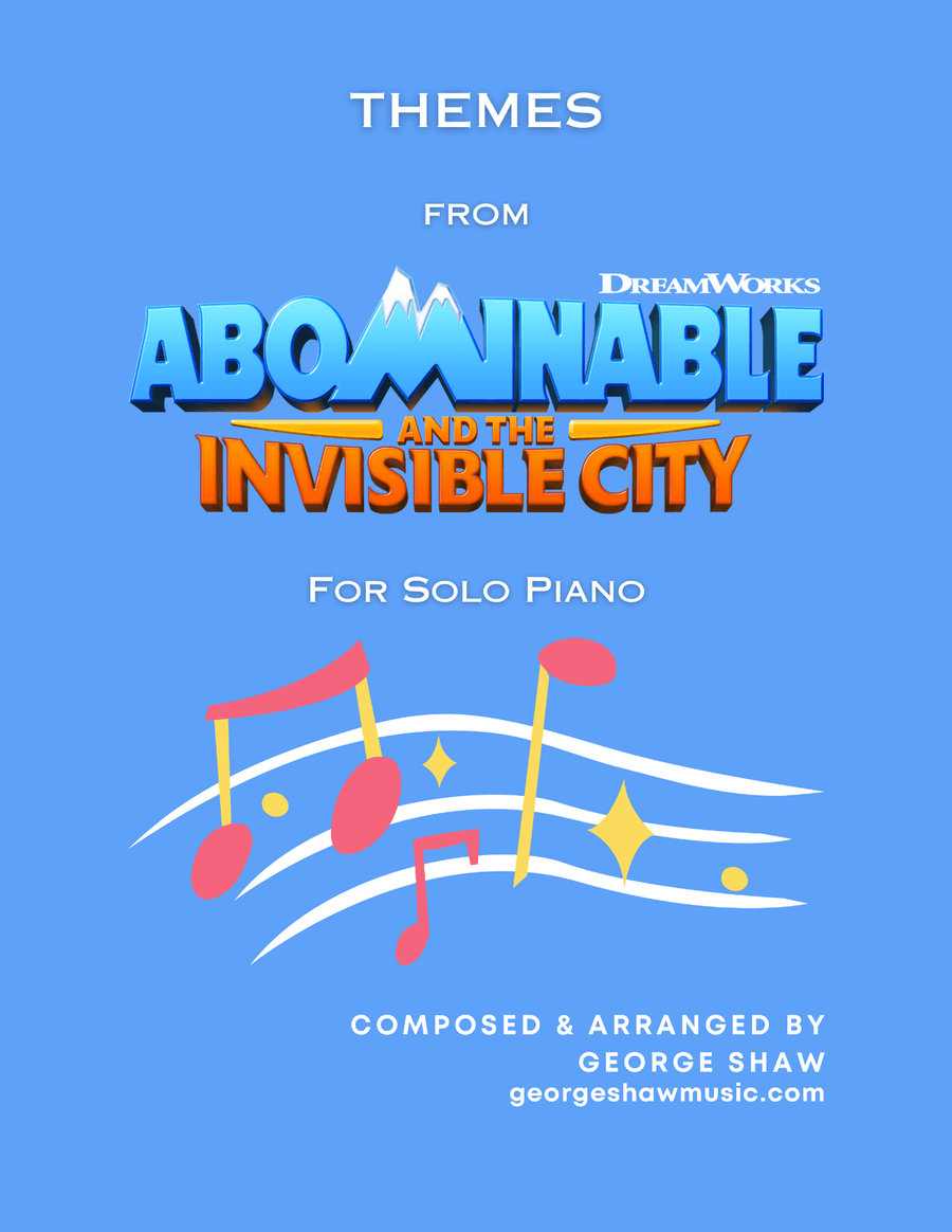 Medley: Abominable And The Invisible City - Main Title Theme with Call To Magical Creatures, Abom... Piano Solo scores gallery preview page 1