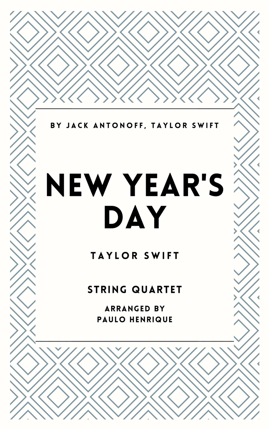 New Year's Day New Year's Day String Quartet scores gallery preview page 1