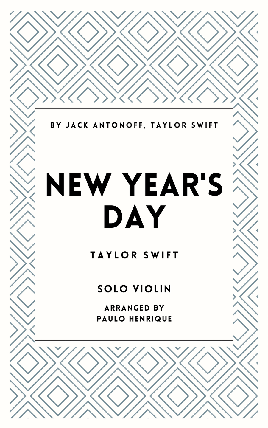 New Year's Day New Year's Day Violin Solo scores gallery preview page 1