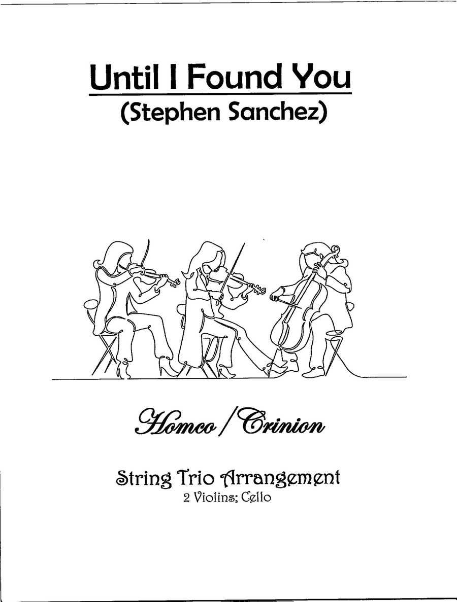 Until I Found You Until I Found You String Trio scores gallery preview page 1