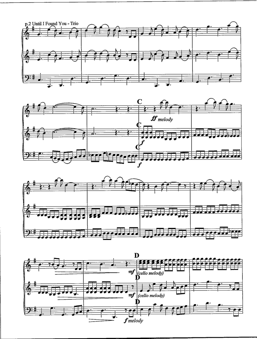 Until I Found You Until I Found You String Trio scores gallery preview page 3
