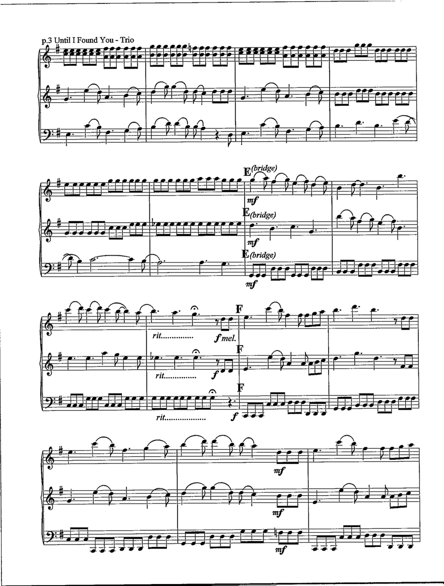 Until I Found You Until I Found You String Trio scores gallery preview page 4