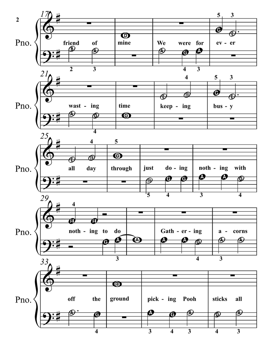 Christopher Robin Christopher Robin Piano Method scores gallery preview page 2