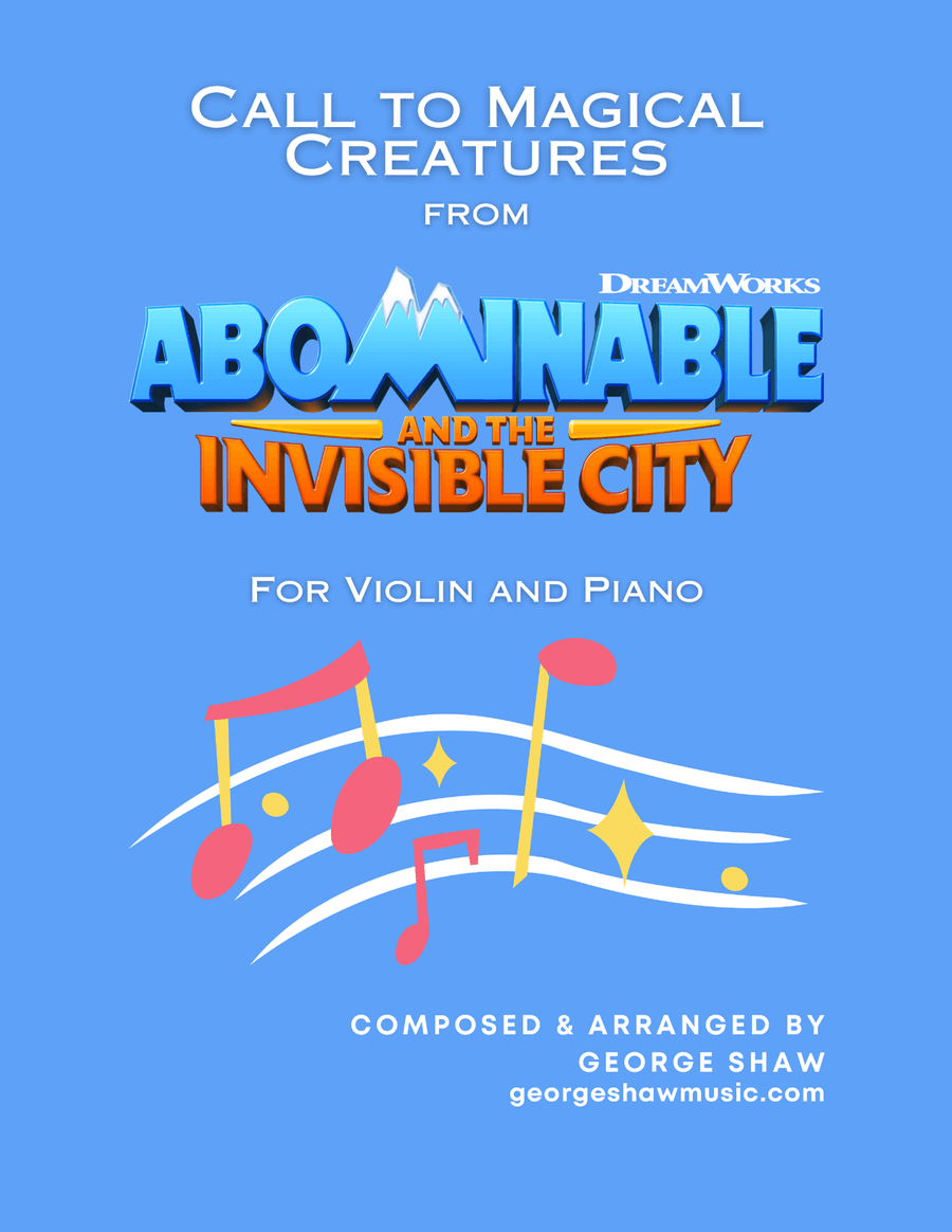 Call To Magical Creatures Violin Solo scores gallery preview page 1