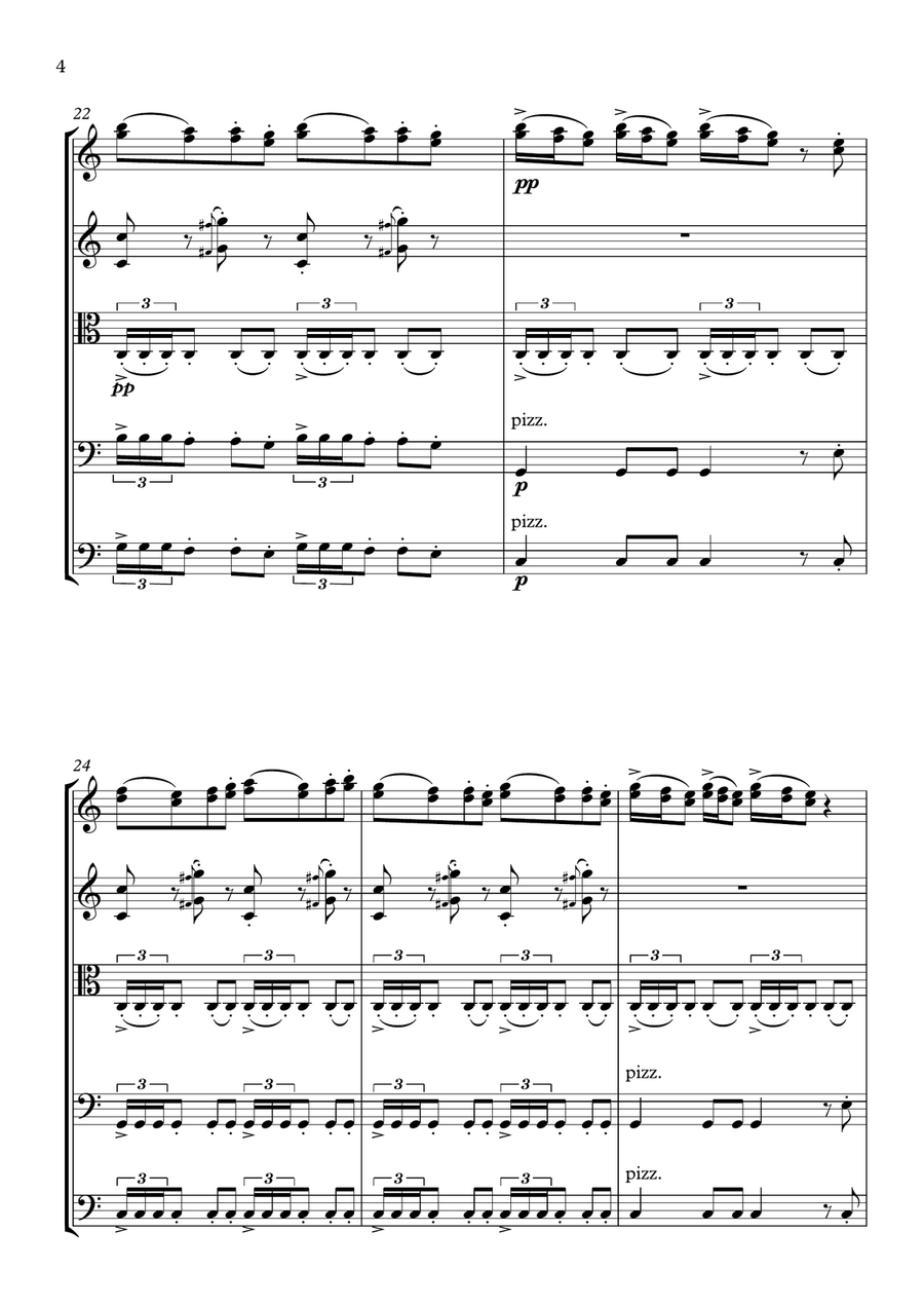 Peer Gynt - Suite No. 2, Op. 55 - II. Arabian Dance String Orchestra scores gallery preview page 4