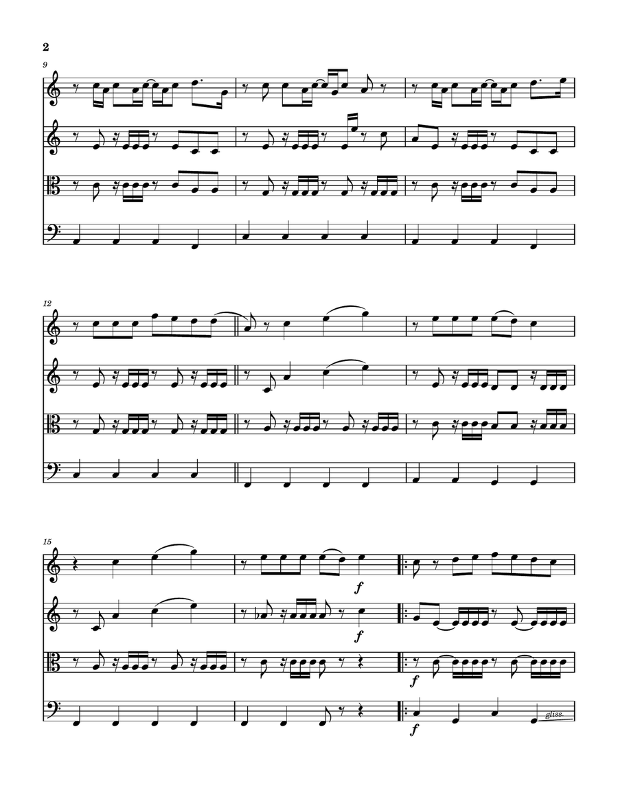 O Death O Death String Quartet scores gallery preview page 3