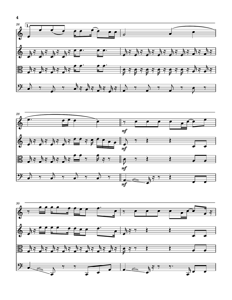 O Death O Death String Quartet scores gallery preview page 5