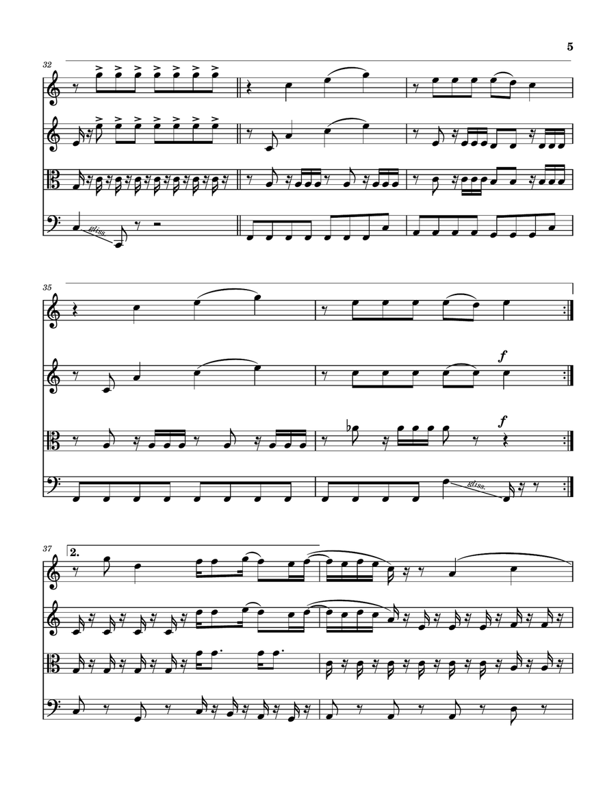 O Death O Death String Quartet scores gallery preview page 6