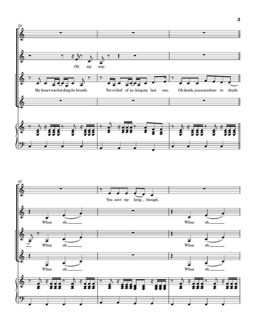 O Death O Death SSAA scores gallery preview page 4