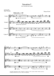 Sonatine I for Four-part Classical Guitar Ensemble