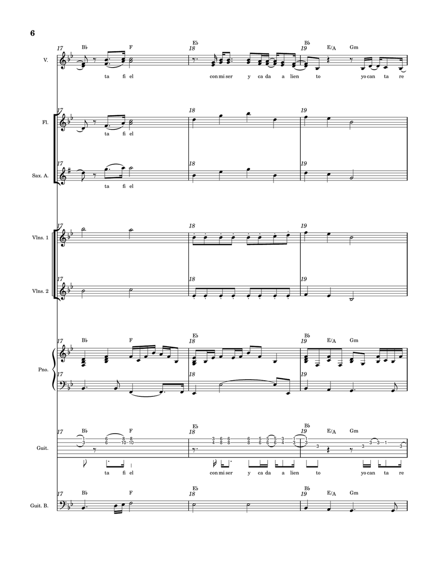 La Bondad de Dios (Goodness of God) SA scores gallery preview page 6