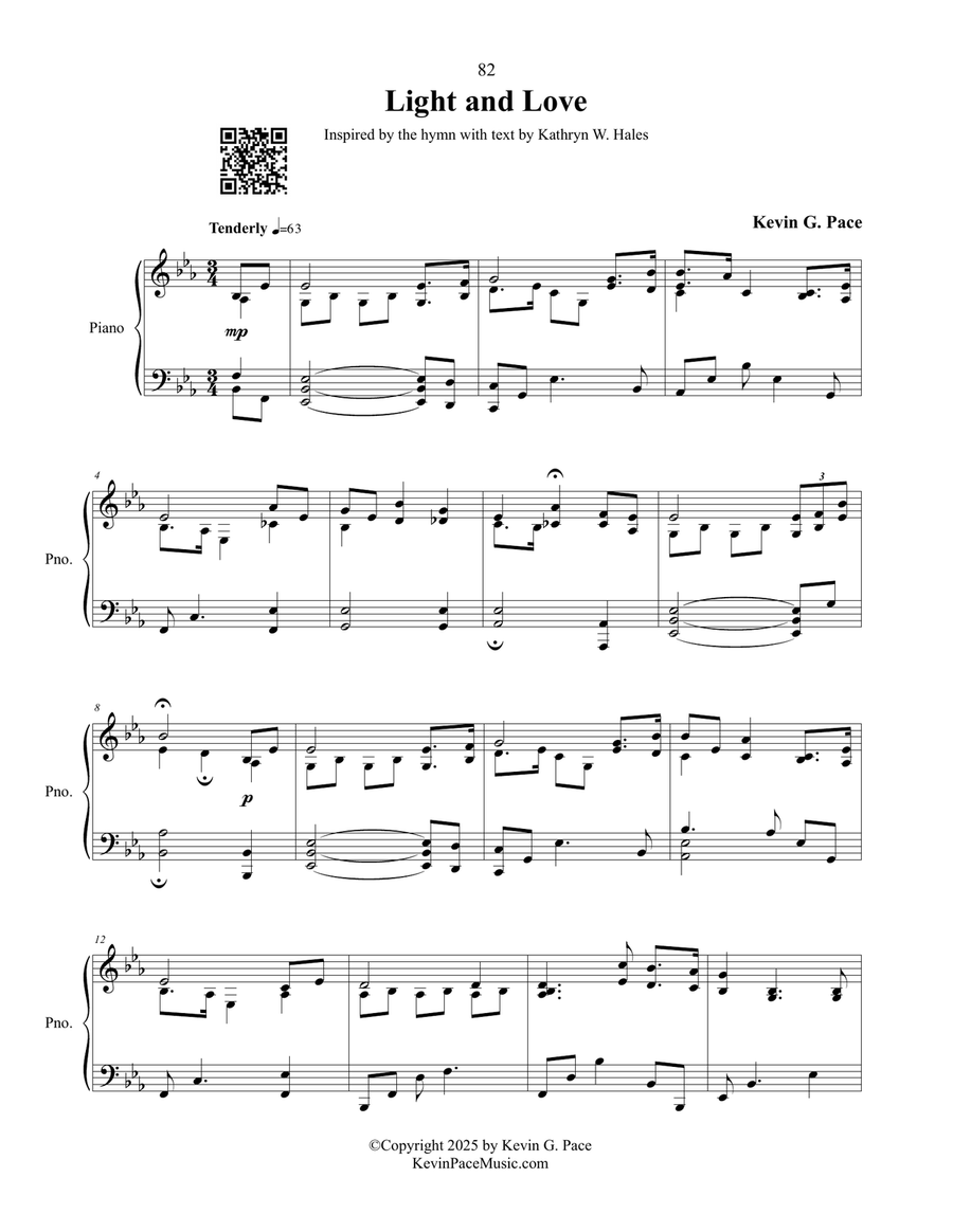 Light and Love, piano solo Piano Solo scores gallery preview page 2
